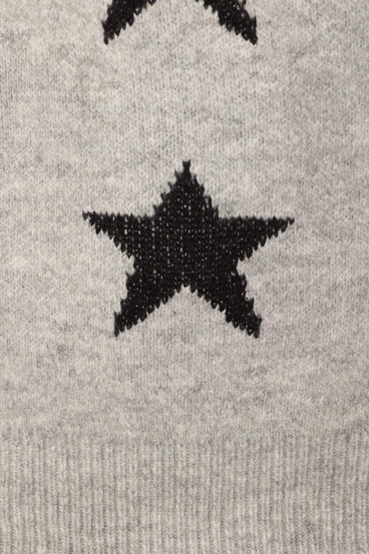 Janiyah Star Knit Sweater - Grey Black