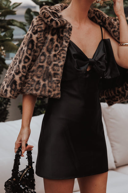 Florian Cropped Jacket - Leopard