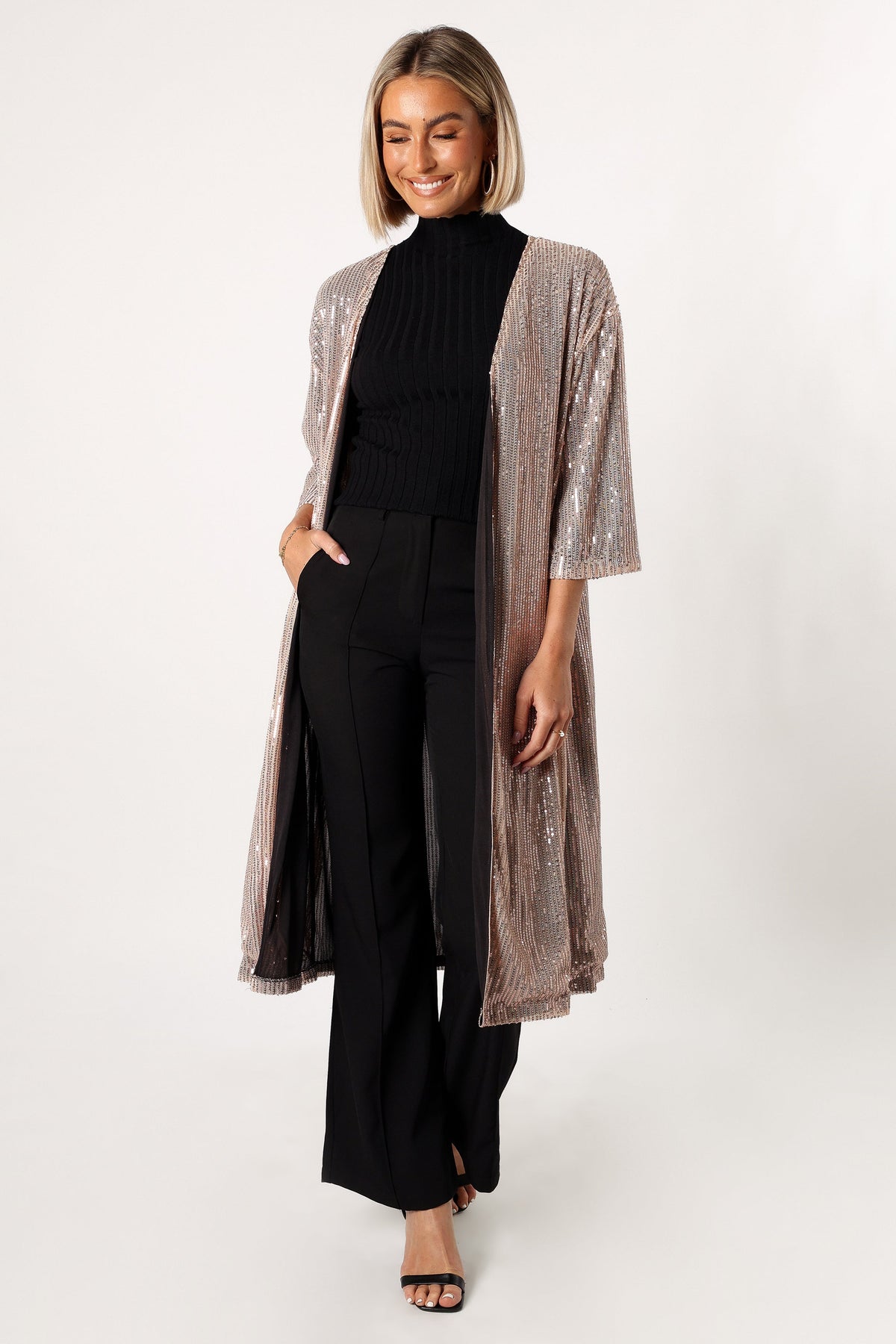 Jayleen Sequin Duster - Gold