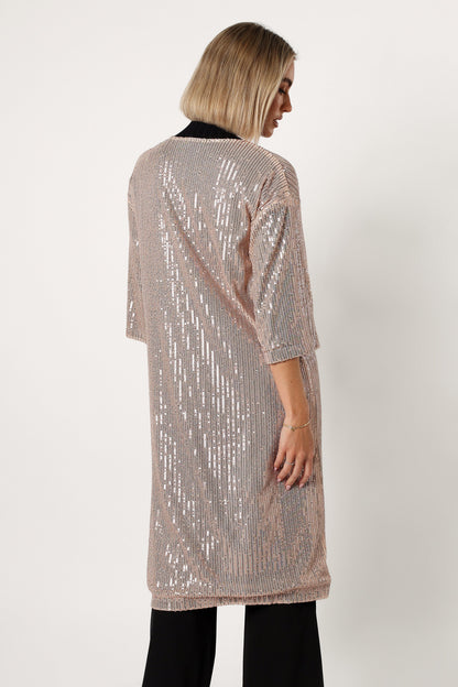 Jayleen Sequin Duster - Gold