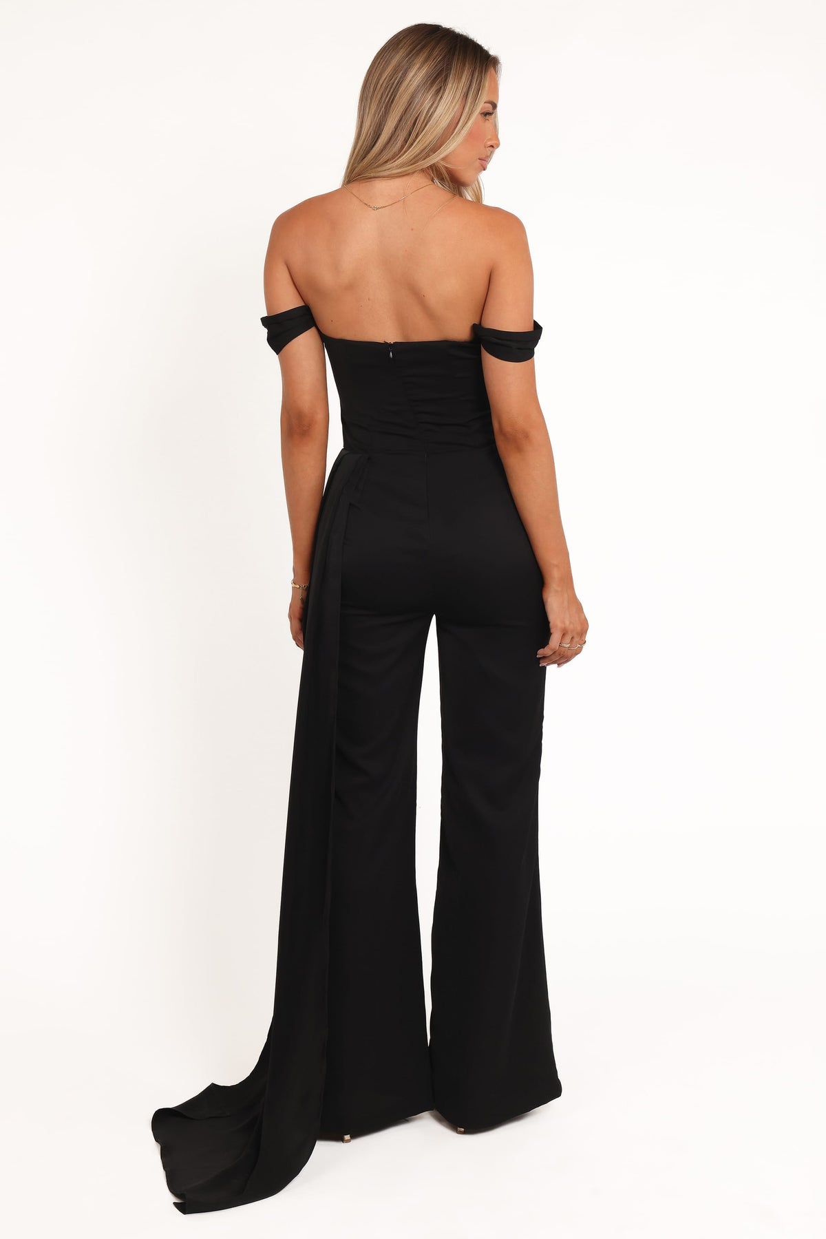 Jenny Off Shoulder Jumpsuit - Black
