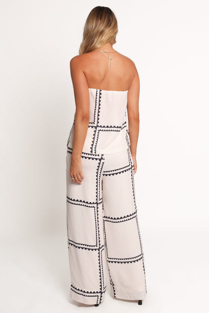 Ezra Pant Set - White