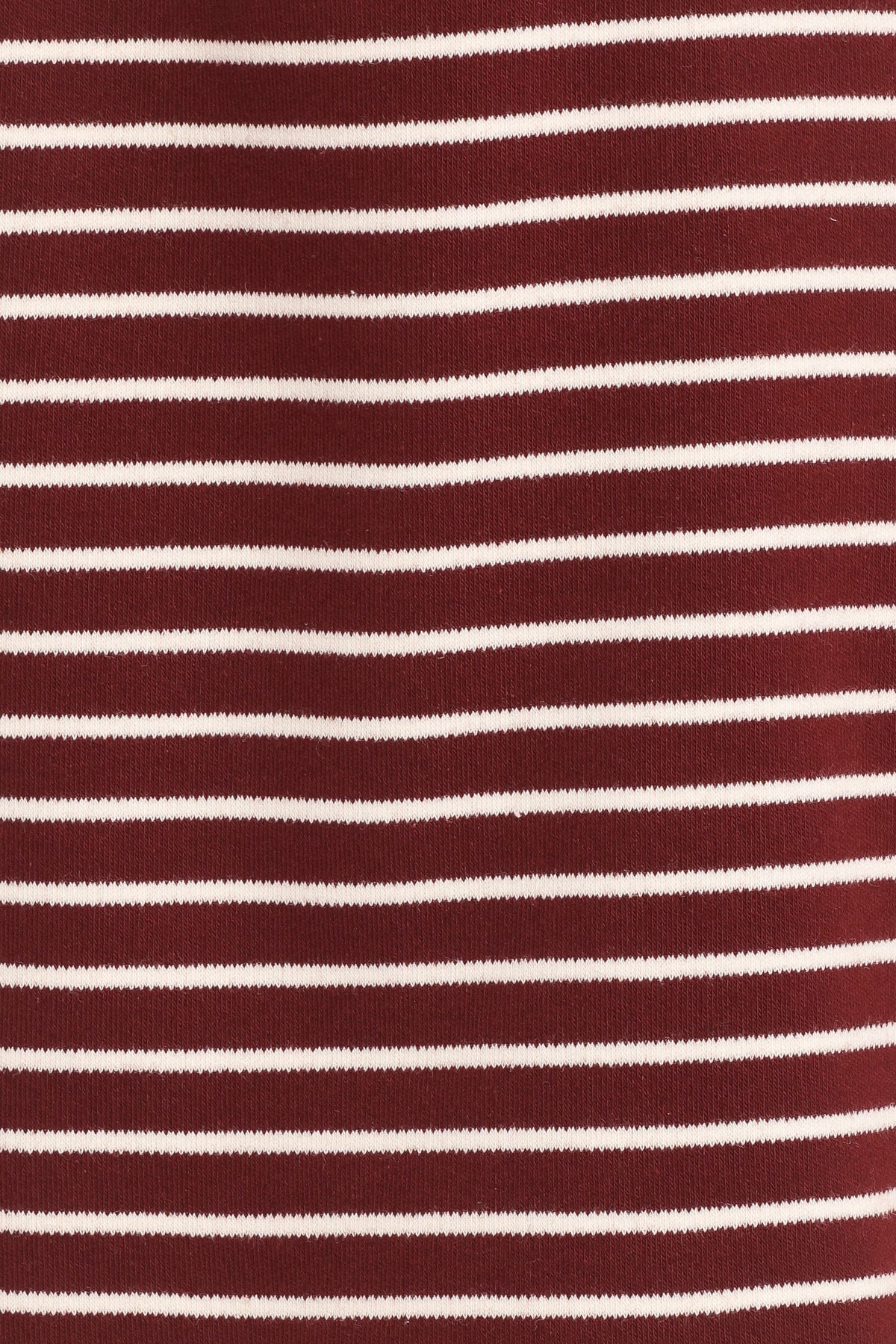 Hellen Stripe Short Set - Burgundy Cream Stripe