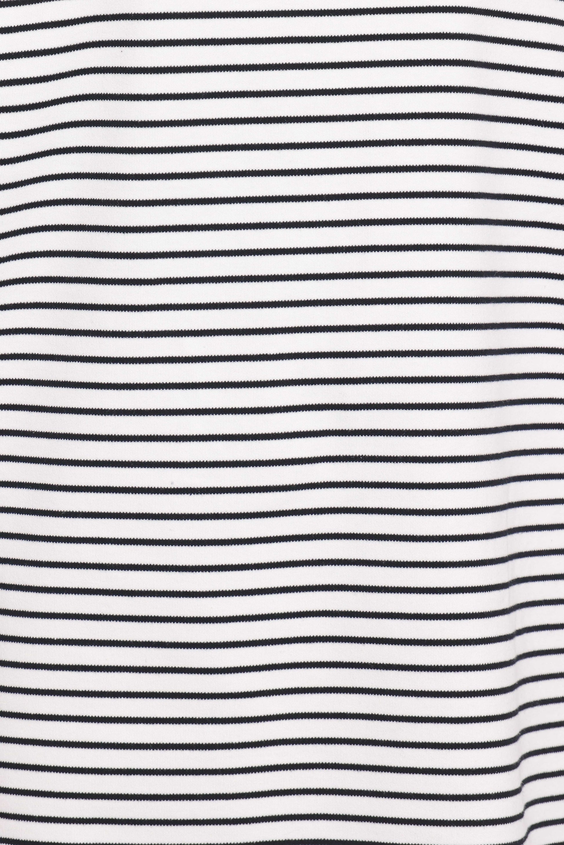 Hellen Stripe Short Set - White Black Stripe