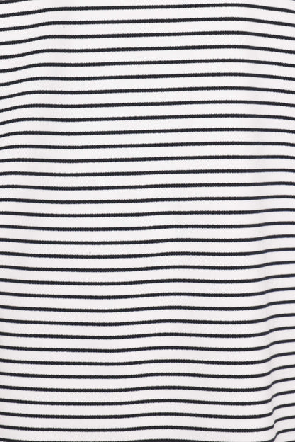 Hellen Stripe Short Set - White Black Stripe