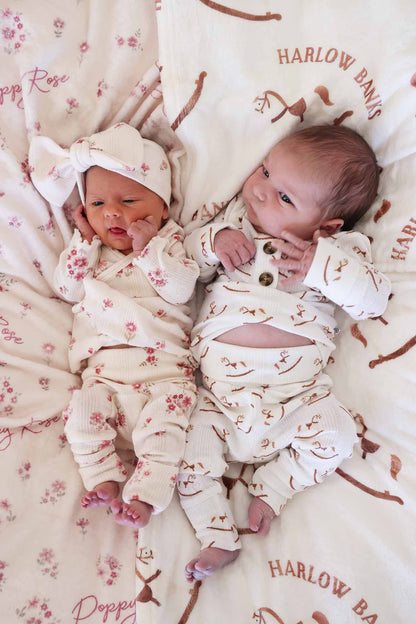 2pc Pointelle Crossover Top & Bottom | Precious Posies