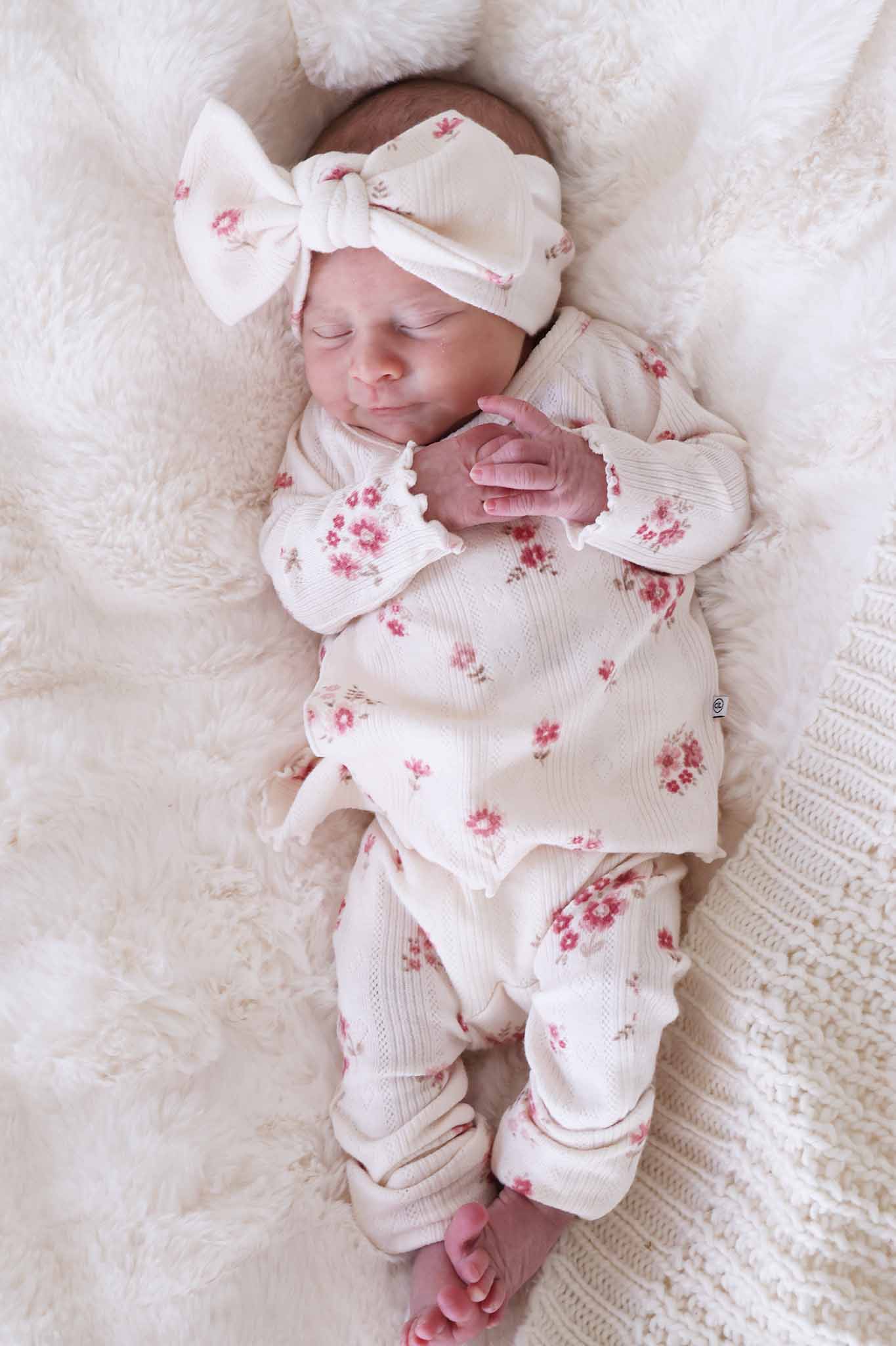 2pc Pointelle Crossover Top & Bottom | Precious Posies