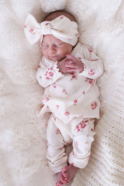 2pc Pointelle Crossover Top & Bottom | Precious Posies