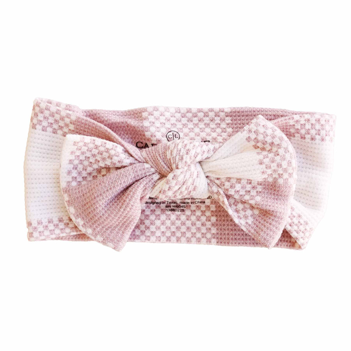 Bamboo Waffle Knit Large Bow Headwraps