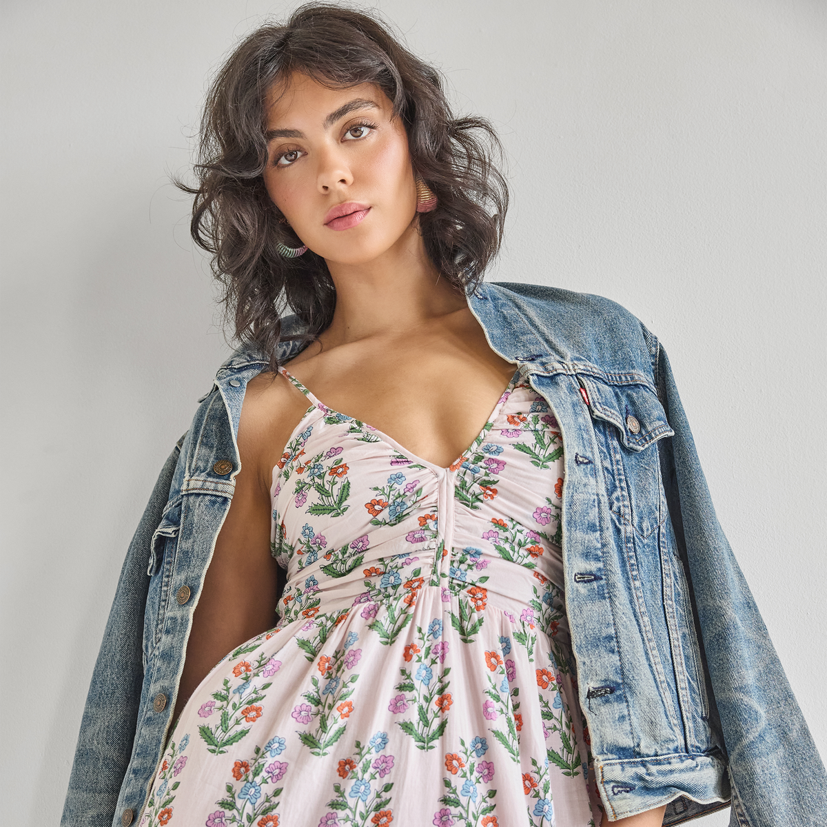 Womens Hope Dress - Pink Dewdrop Block Print