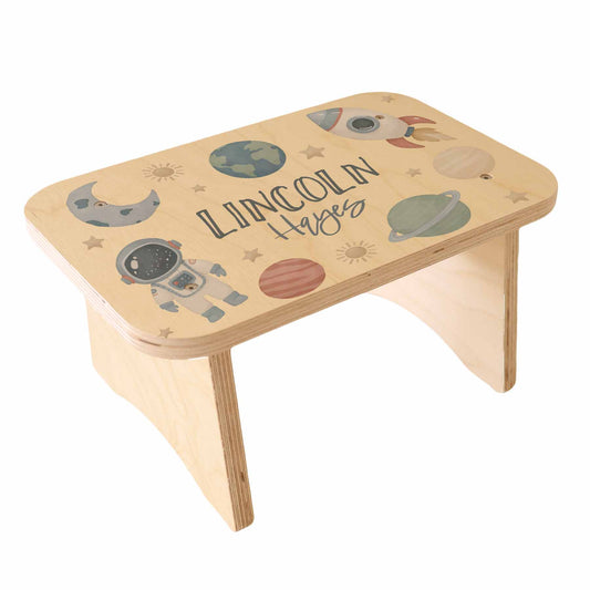 Kids Personalized Step Stool | Space Explorer