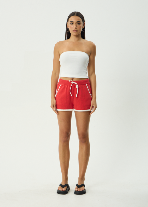 AFENDS Womens Litty - Knit Short - Tomato