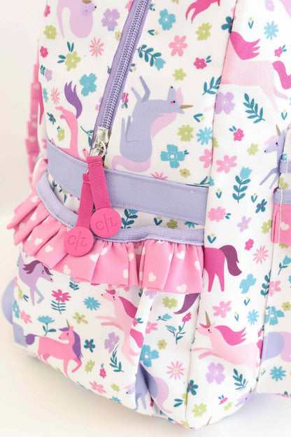 Kids Embroidered Ruffle Backpack | Magical Meadow