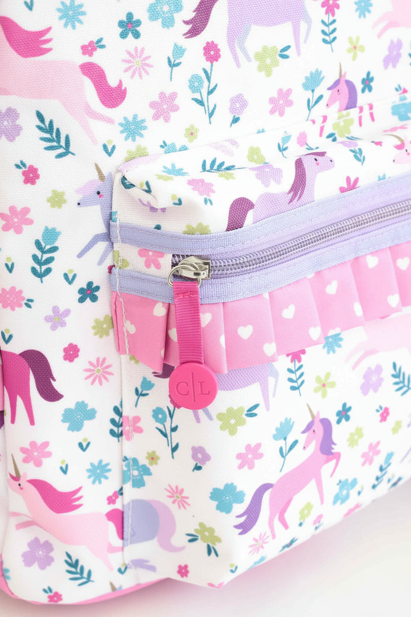 Kids Embroidered Ruffle Backpack | Magical Meadow