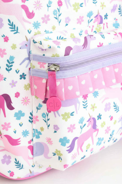 Kids Embroidered Ruffle Backpack | Magical Meadow